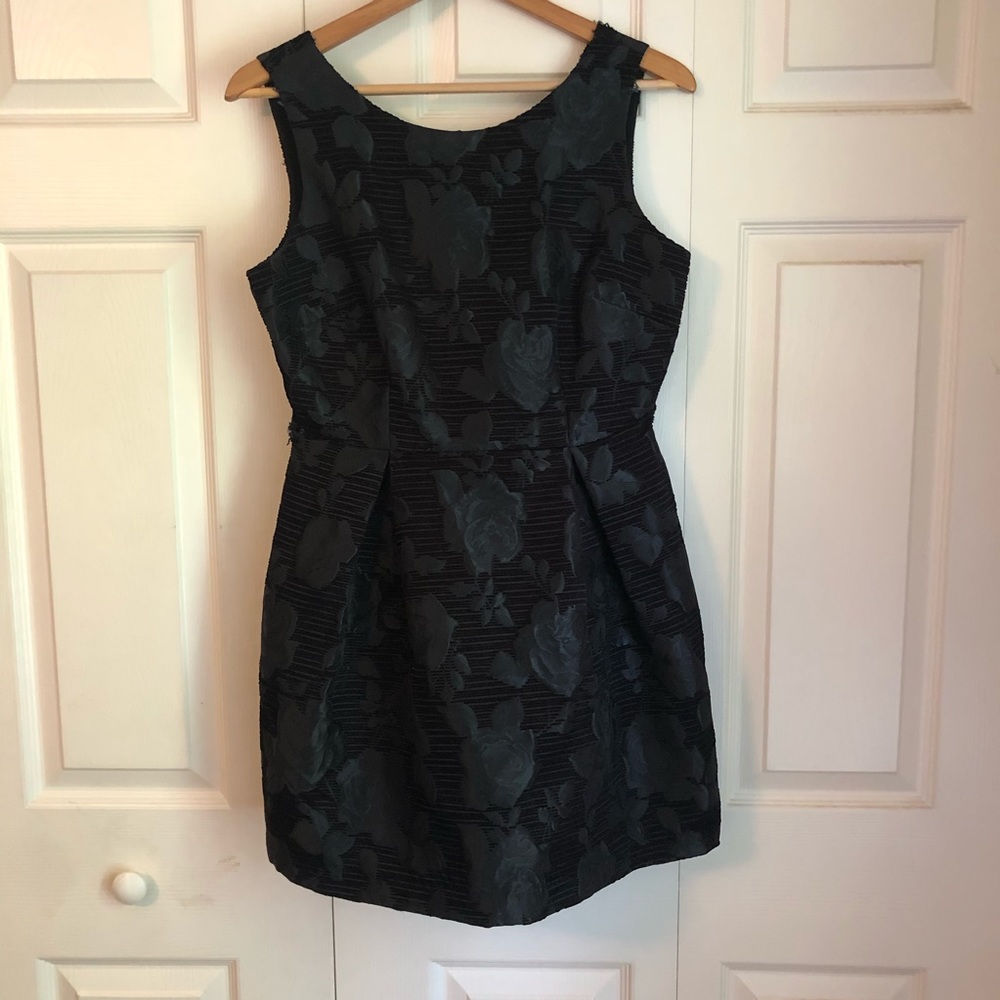Black Floral Mini Dresd